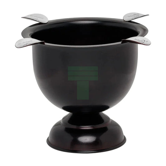 4 Stirrup Tall Stinky Ashtray, Cherry Black Antique
