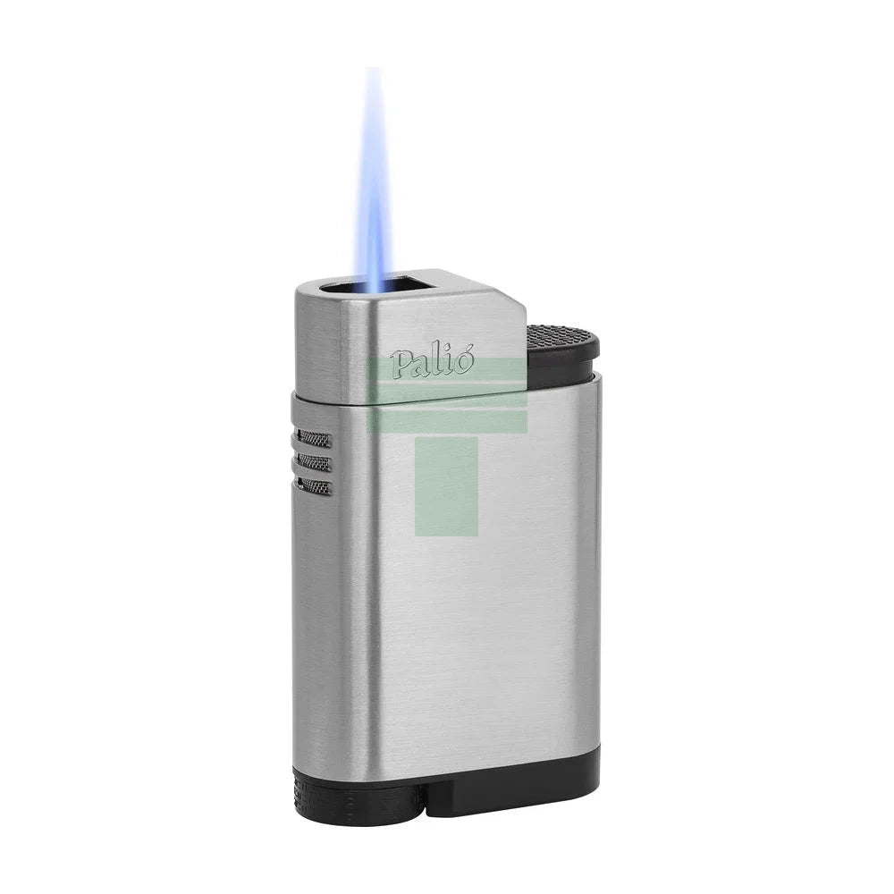 Balista Tabletop Single Jet Flame Lighter, Silver