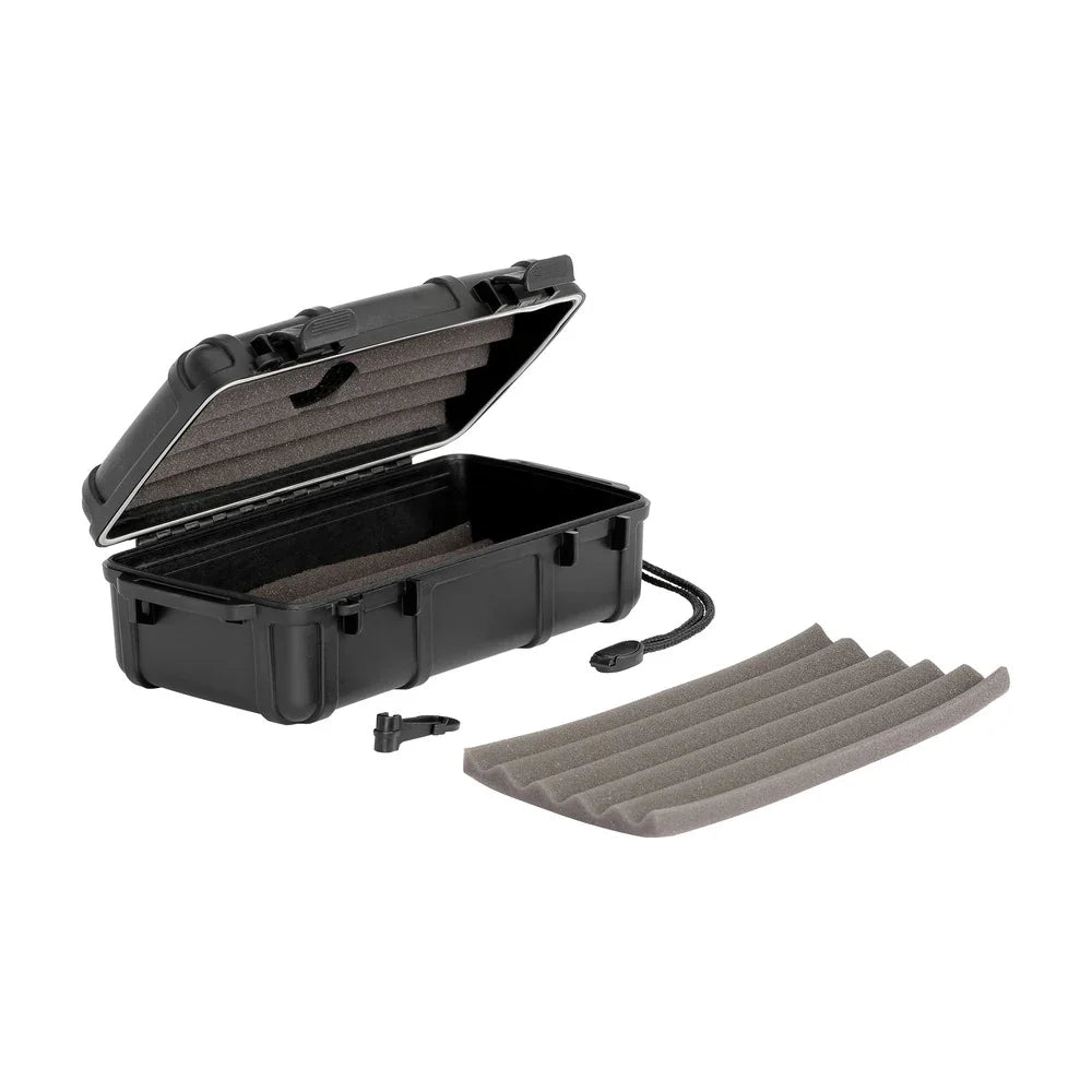 Cigar Caddy 10 Count Black Waterproof Travel Humidor