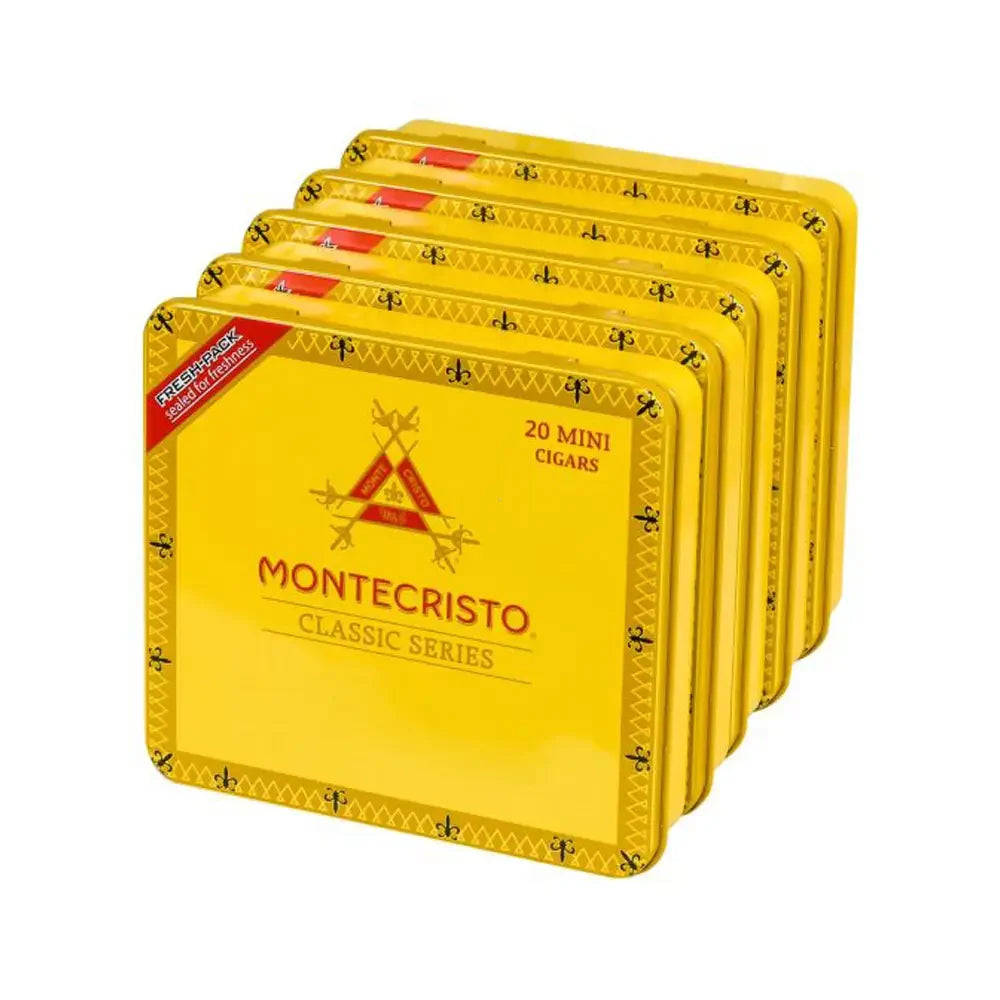 Montecristo Classic Mini Cigarillos 5 tins of 6