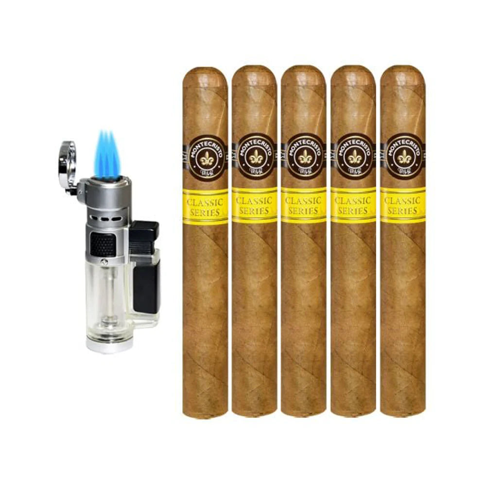 Montecristo Classic Toro 5-Pack Plus Lighter