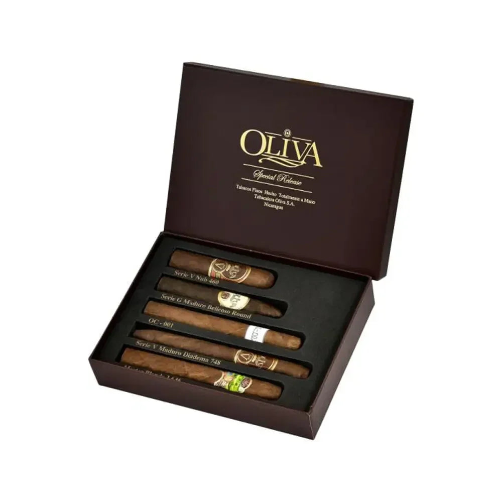 Oliva Special Release 5 Cigar Gift Sampler Open Box