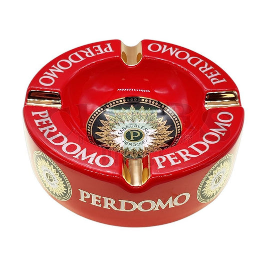 Perdomo Red and Gold Foil Ashtray