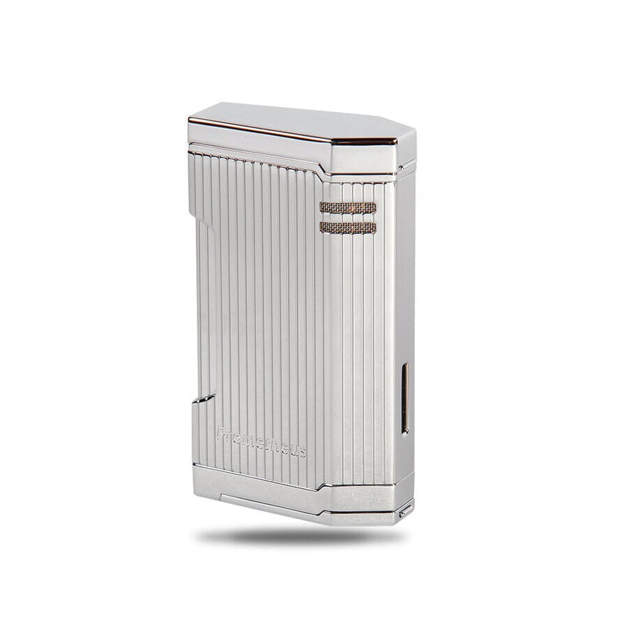 Magma T Chrome Vertical Lines Triple Torch Lighter