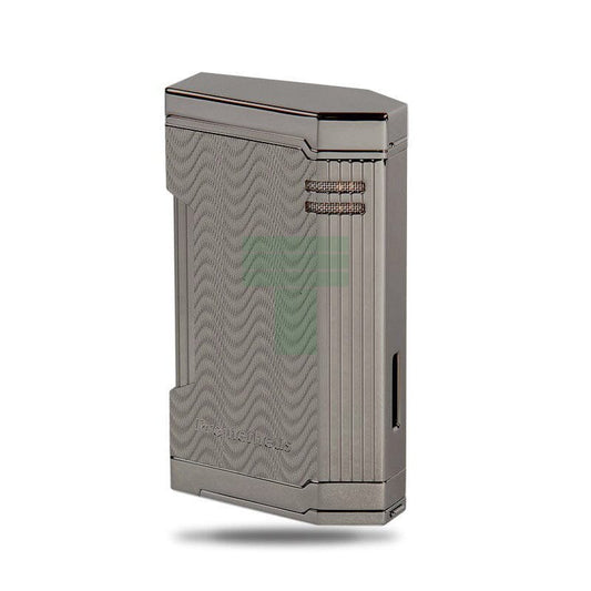 Magma T Gun Metal Wave Triple Torch Lighter Gunmetal