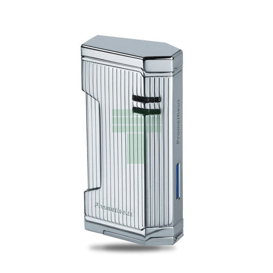 Magma X Chrome Vertical Lines Triple Torch Lighter