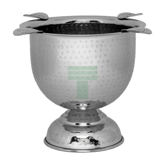 Stinky Hammered Stainless Steel Tall 4 Stirrup Ashtray