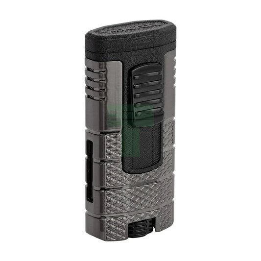 Xikar Tactical Triple Jet Lighter, Gunmetal & Black