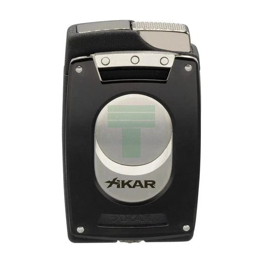 XIKAR Ultra Mag Single Jet Flame Lighter with Cutter Black
