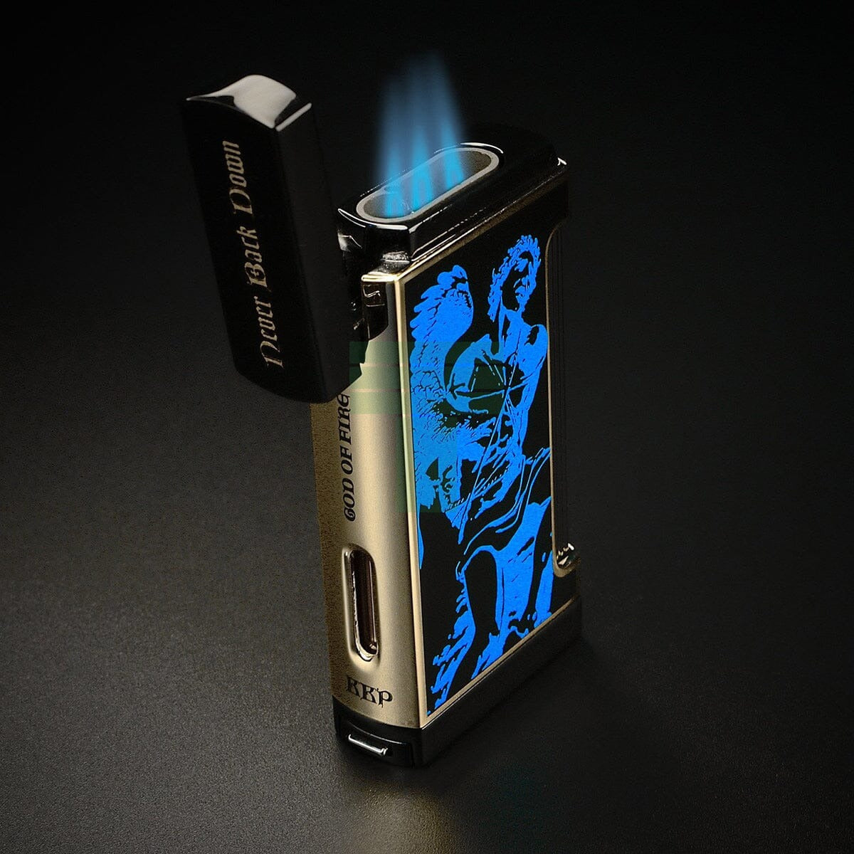 2024 LE God of Fire Never Back Down Ultimo X Lighter Blue / Black