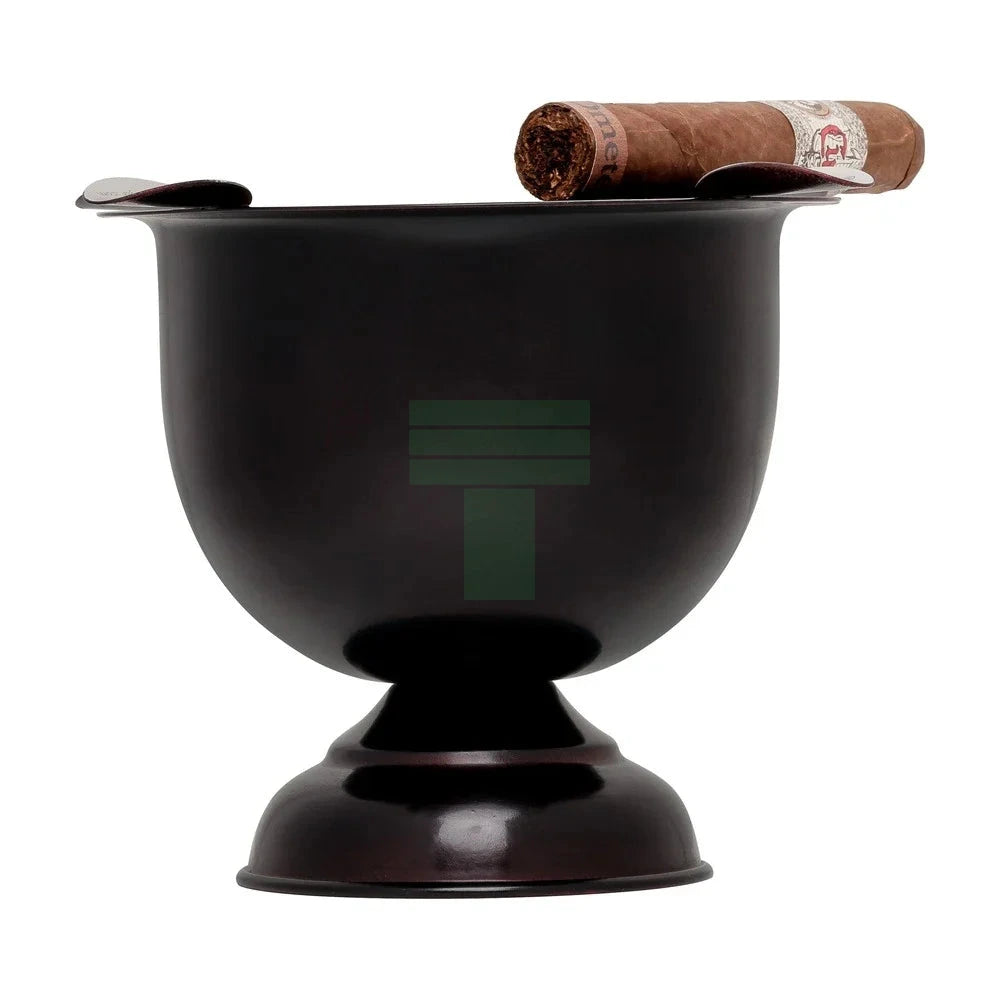4 Stirrup Tall Stinky Ashtray, Cherry Black Antique