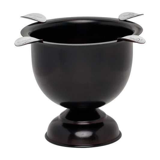 4 Stirrup Tall Stinky Ashtray, Cherry Black Antique