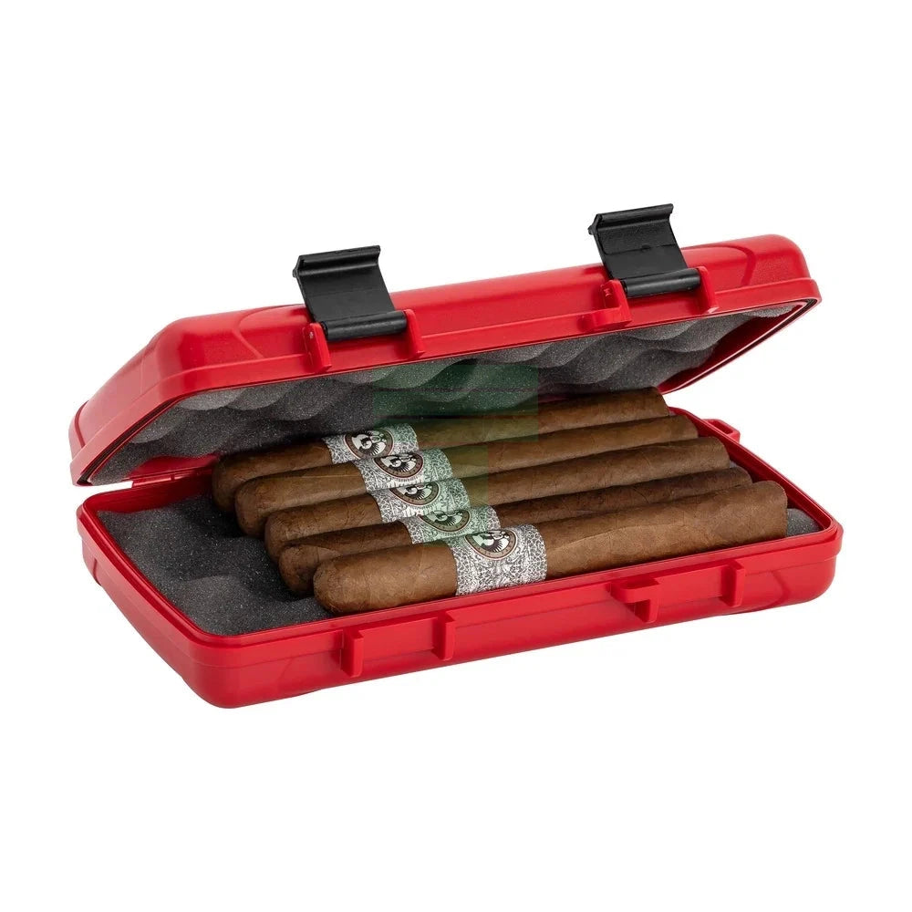 5-Cigar Travel Humidor, Red Xikar