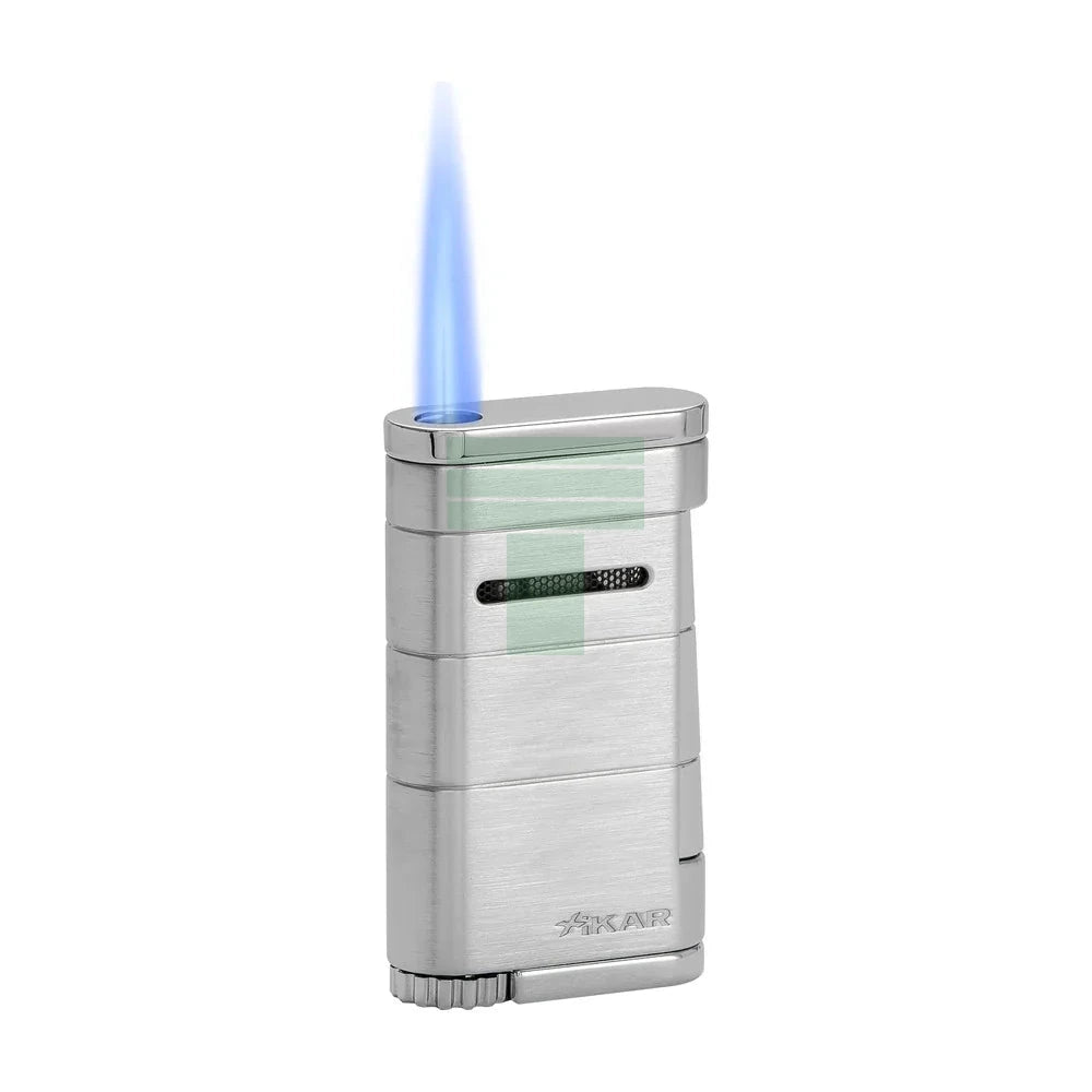 Allume Single Jet Flame, Wind Resistant, Steel Silver