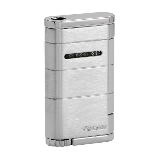 Allume Single Jet Flame, Wind Resistant, Steel Silver