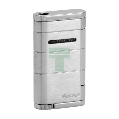 Allume Single Jet Flame, Wind Resistant, Steel Silver