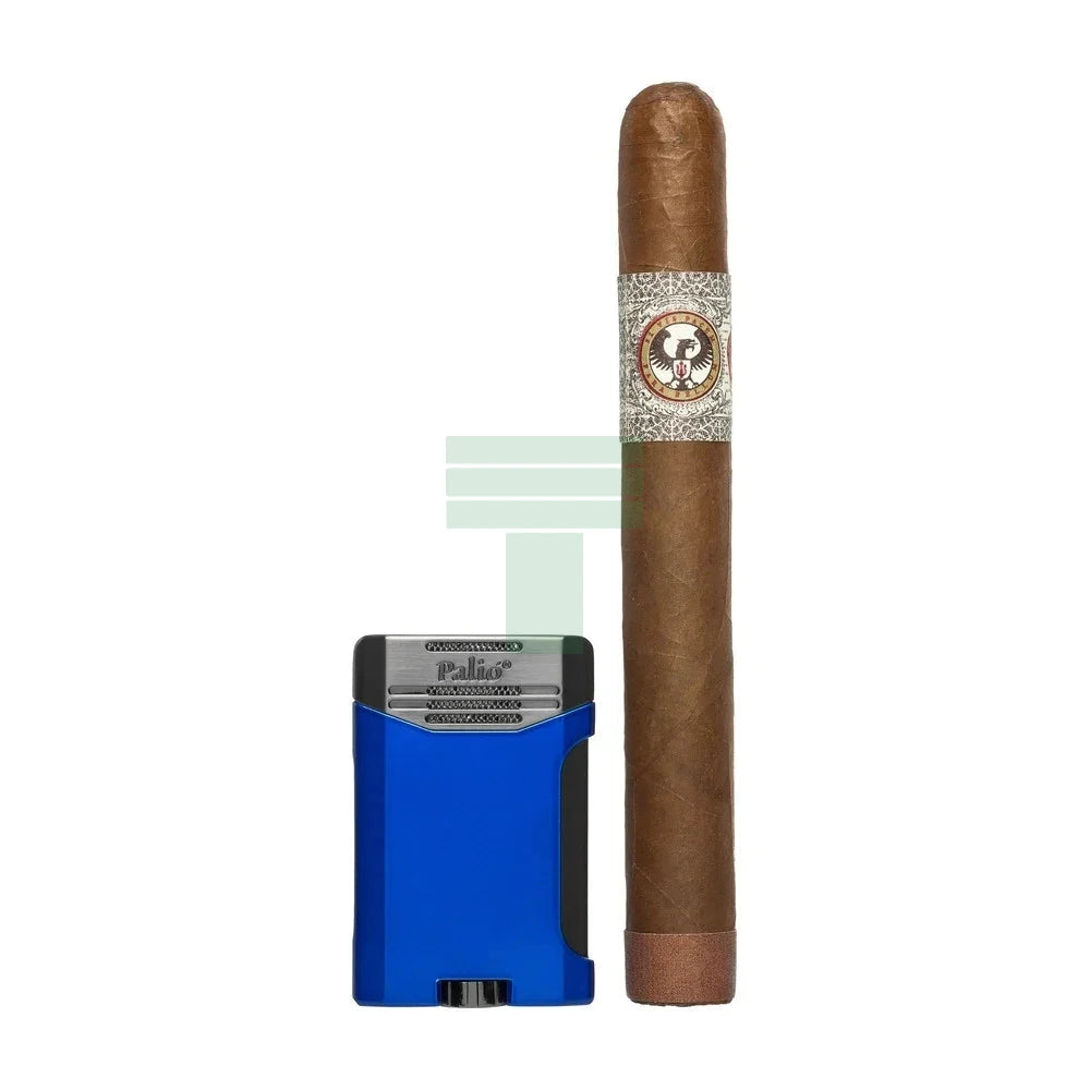 Antares Double Jet Side Squeeze Lighter, Blue