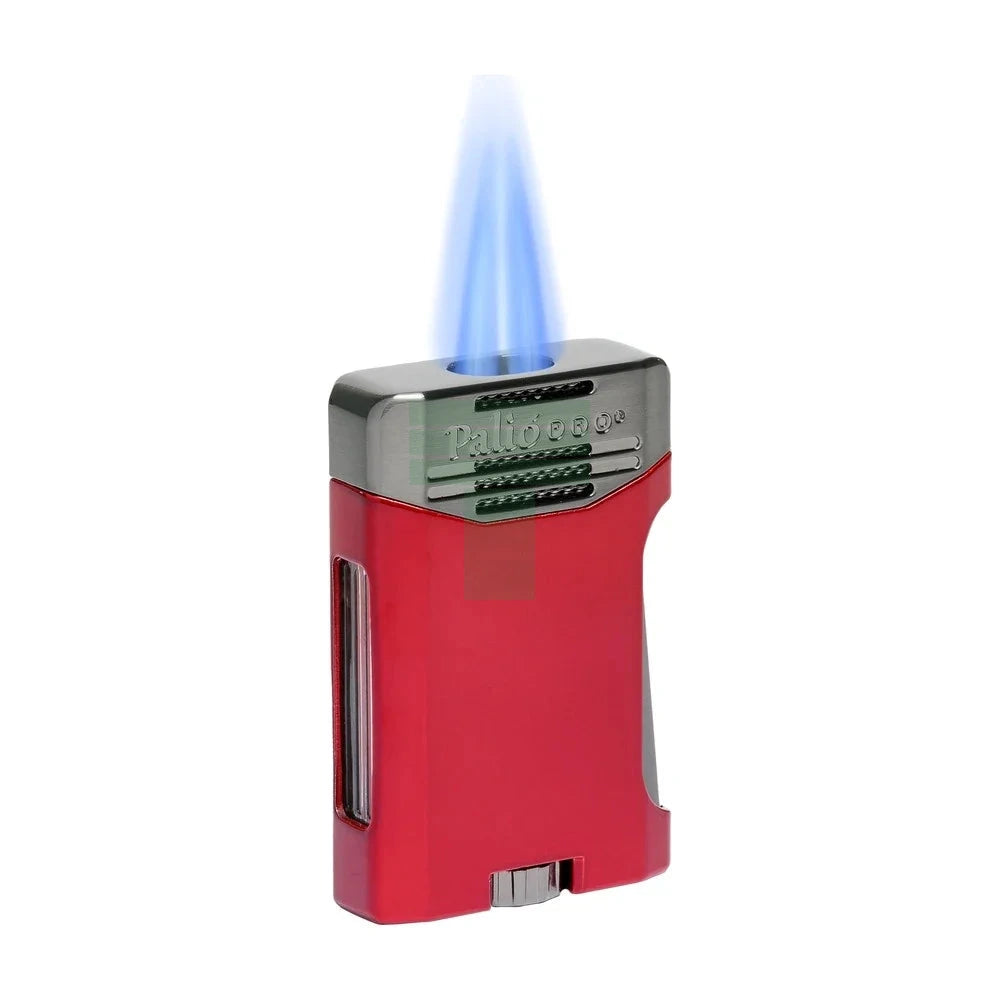 Antares Double Jet Side Squeeze Lighter, Red