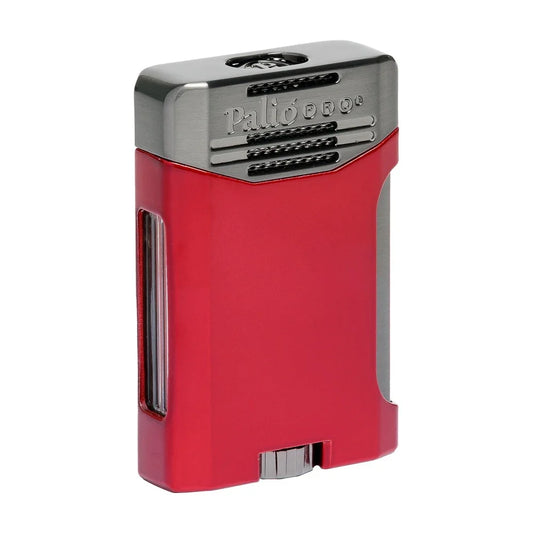 Antares Double Jet Side Squeeze Lighter, Red