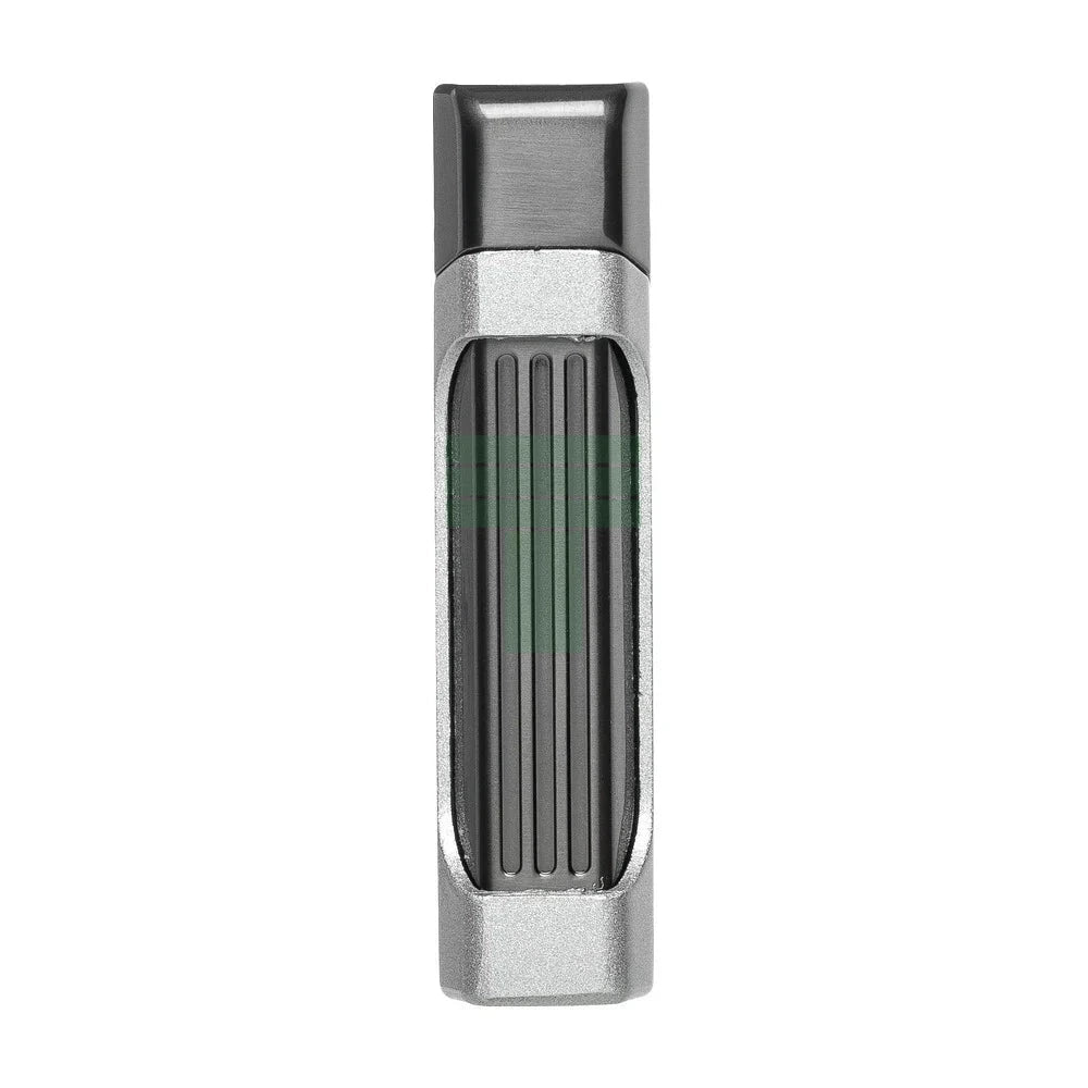 Antares Double Jet Side Squeeze Lighter, Silver