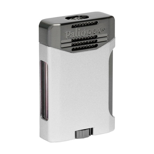 Antares Double Jet Side Squeeze Lighter, Silver