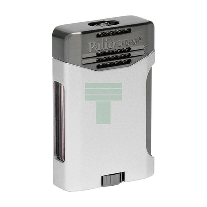 Antares Double Jet Side Squeeze Lighter, Silver