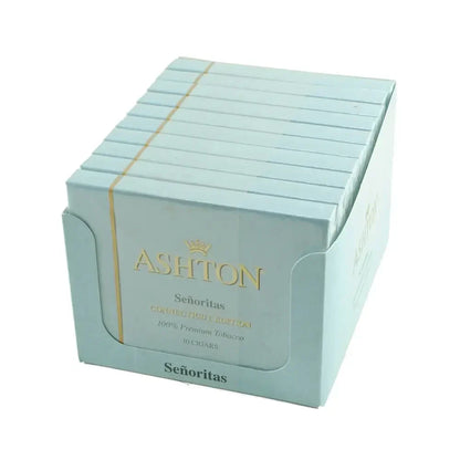 Ashton Small Cigars Mini Cigarillos Connecticut - Blue Box