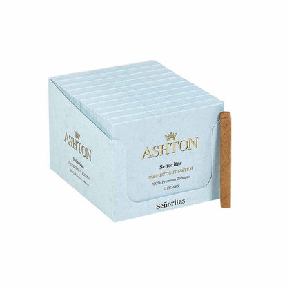 Ashton Small Cigars Senoritas Connecticut - Blue Box Ashton
