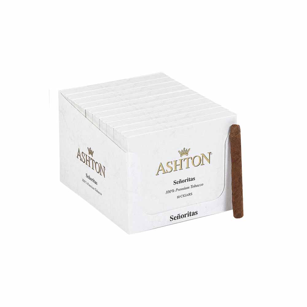 Ashton Small Cigars Senoritas - White Box Ashton