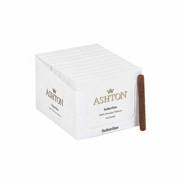 Ashton Small Cigars Senoritas - White Box