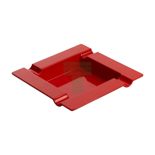 Cigar Ashtray 4 Count, Square Melamine, Red