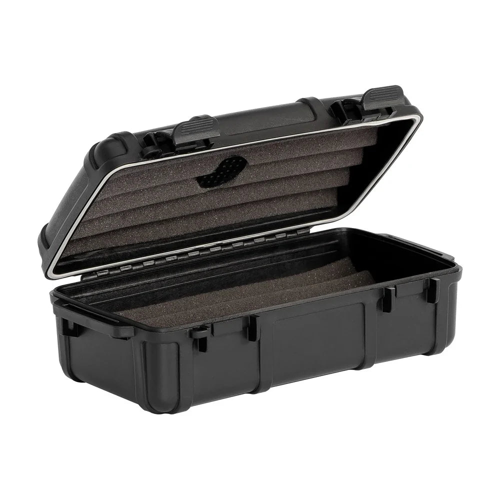 Cigar Caddy 10 Count Black Waterproof Travel Humidor
