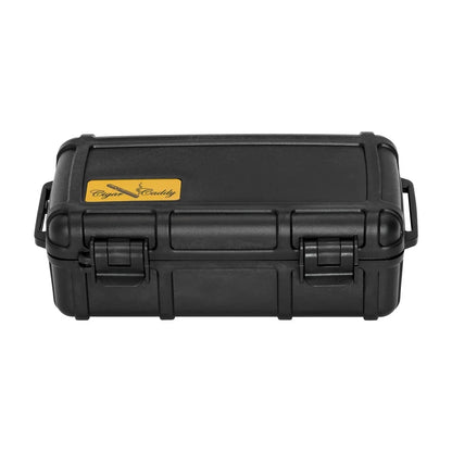 Cigar Caddy 10 Count Black Waterproof Travel Humidor
