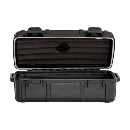 Cigar Caddy 10 Count Black Waterproof Travel Humidor