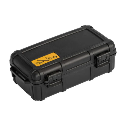 Cigar Caddy 10 Count Black Waterproof Travel Humidor