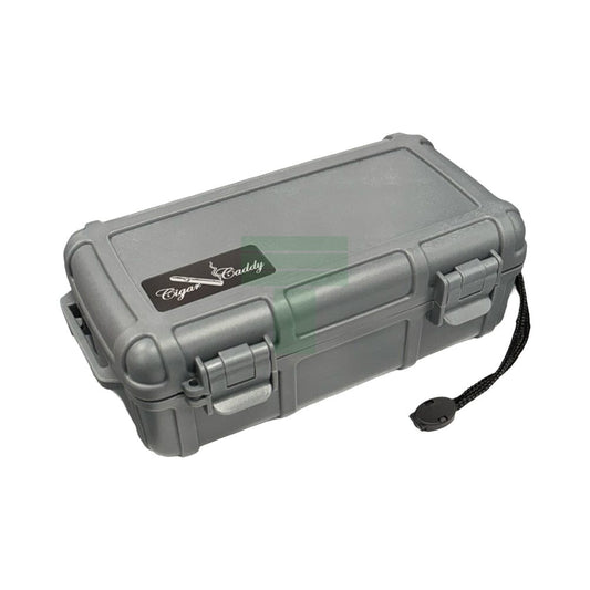 Cigar Caddy 10 Count Dark Gray Waterproof Travel Humidor 10 ct.