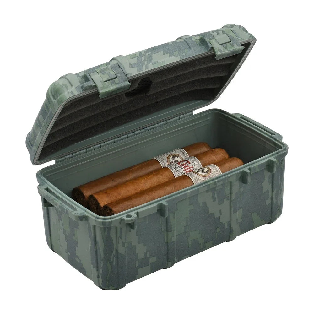 Cigar Caddy 15 Count CAMO Waterproof Travel Humidor