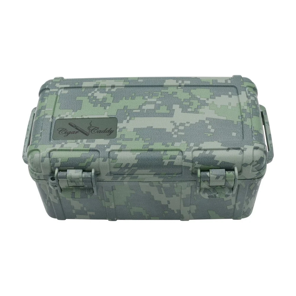 Cigar Caddy 15 Count CAMO Waterproof Travel Humidor