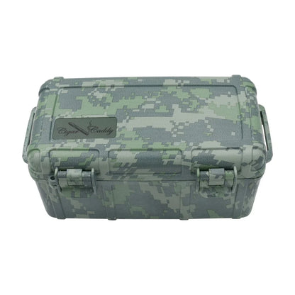 Cigar Caddy 15 Count CAMO Waterproof Travel Humidor