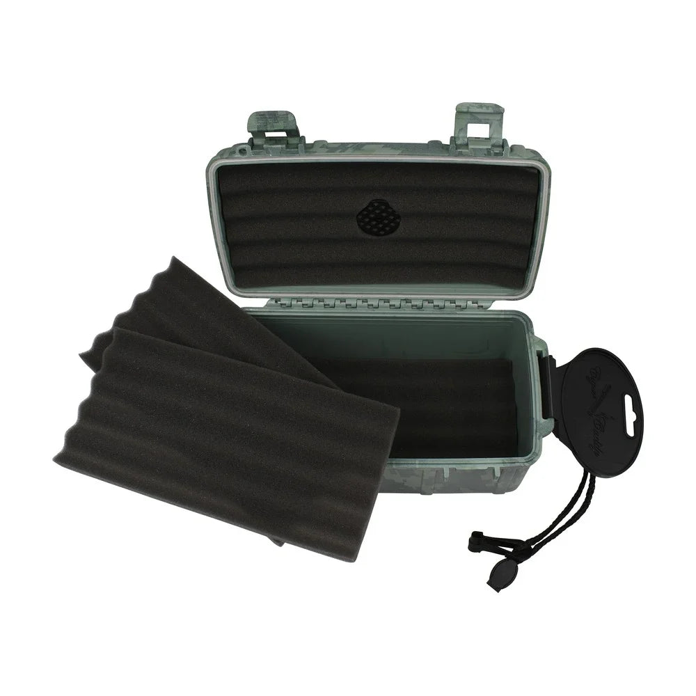 Cigar Caddy 15 Count CAMO Waterproof Travel Humidor