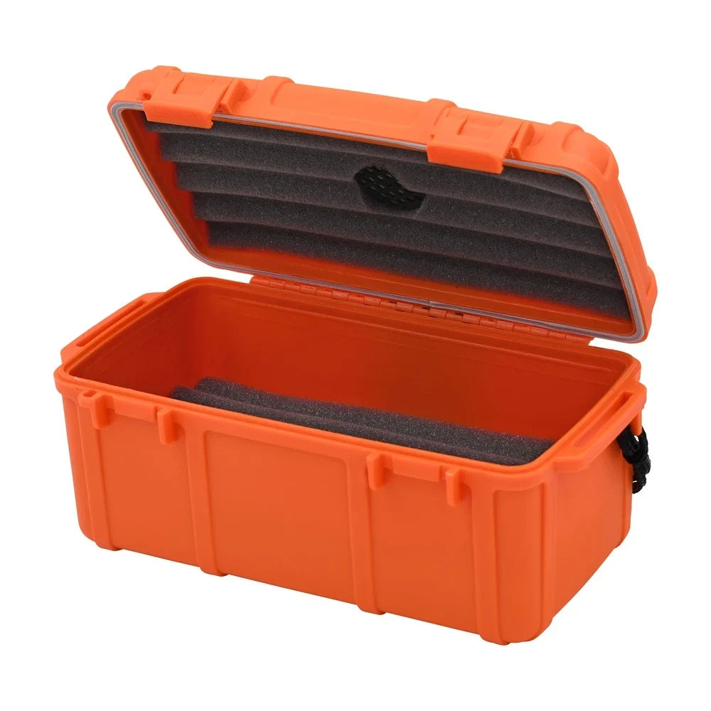 Cigar Caddy 15 Count Orange Waterproof Travel Humidor