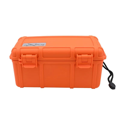 Cigar Caddy 15 Count Orange Waterproof Travel Humidor