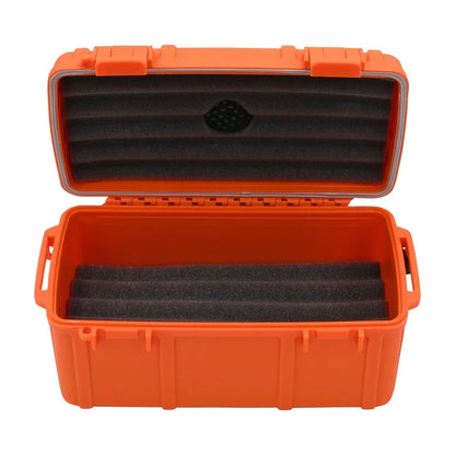 Cigar Caddy 15 Count Orange Waterproof Travel Humidor