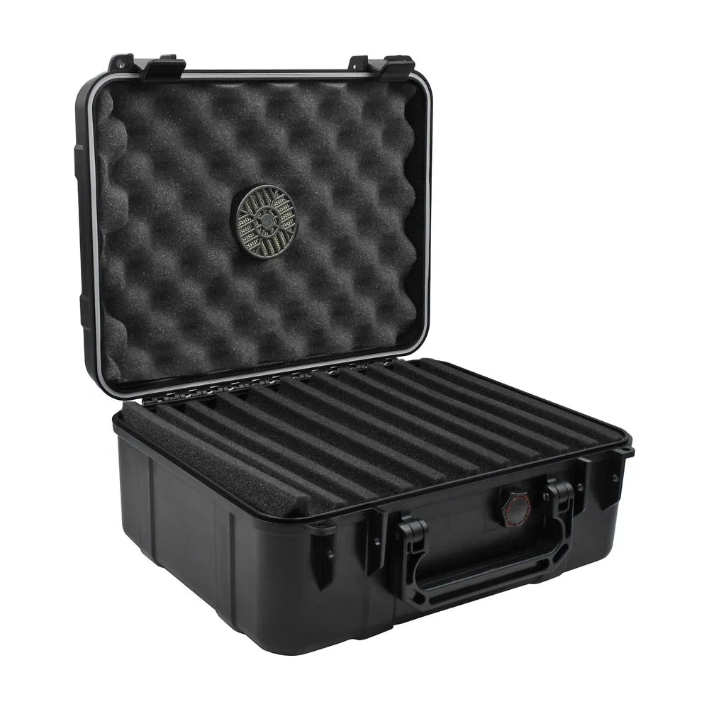 Cigar Caddy 40 Count Black Waterproof Travel Humidor
