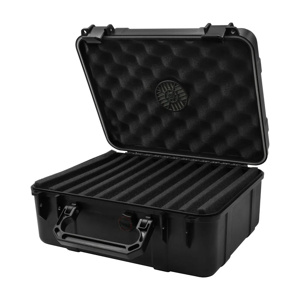 Cigar Caddy 40 Count Black Waterproof Travel Humidor