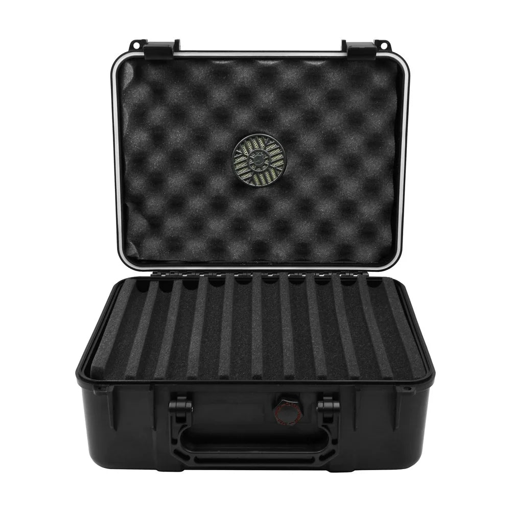 Cigar Caddy 40 Count Black Waterproof Travel Humidor