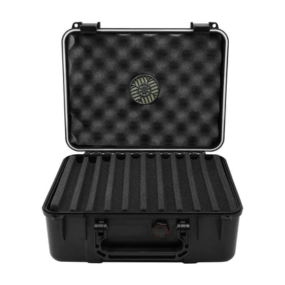Cigar Caddy 40 Count Black Waterproof Travel Humidor