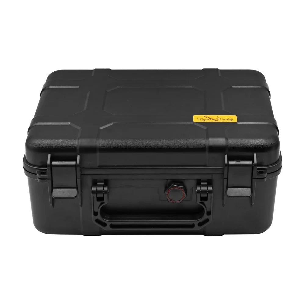 Cigar Caddy 40 Count Black Waterproof Travel Humidor