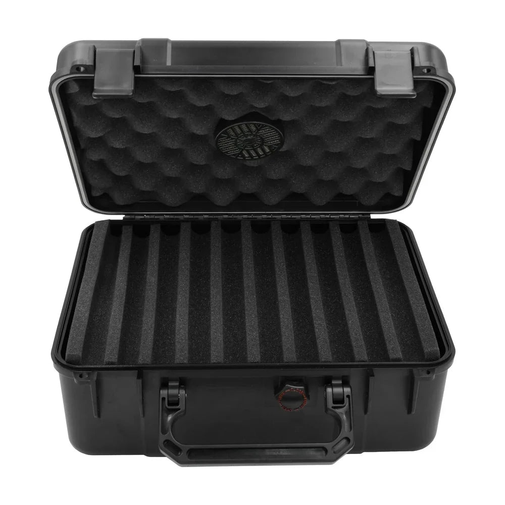 Cigar Caddy 40 Count Black Waterproof Travel Humidor