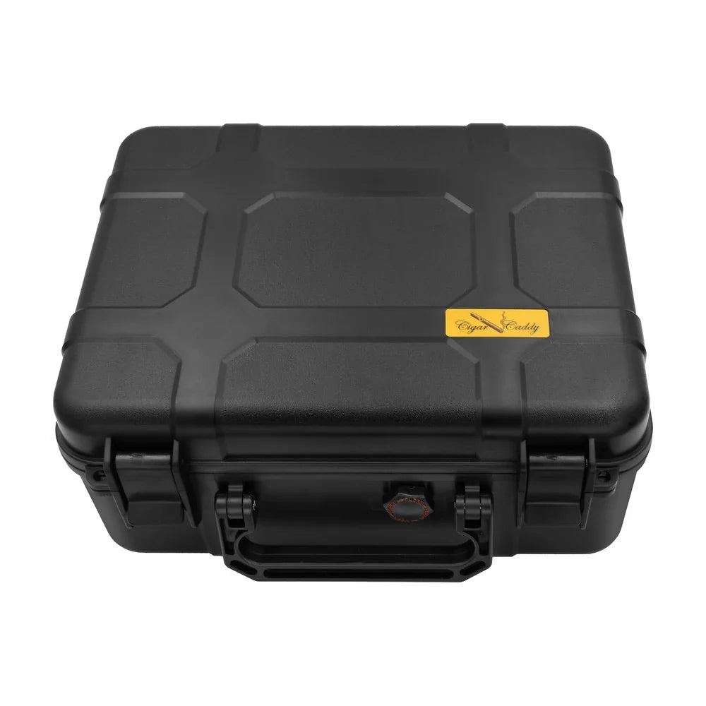Cigar Caddy 40 Count Black Waterproof Travel Humidor